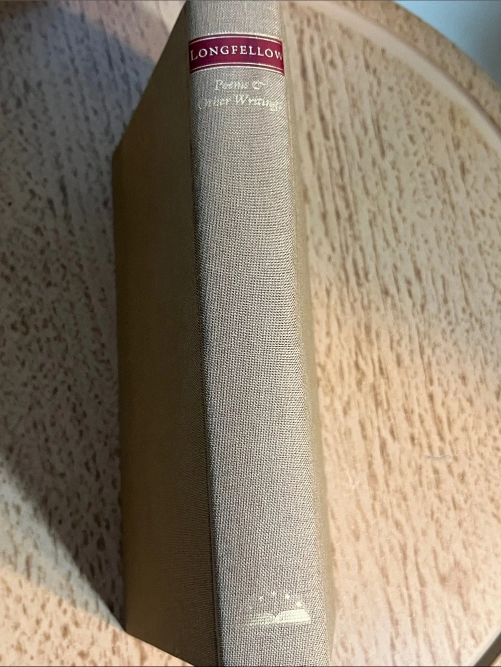 Poems & Other Writings Beige Linen Decorative Book